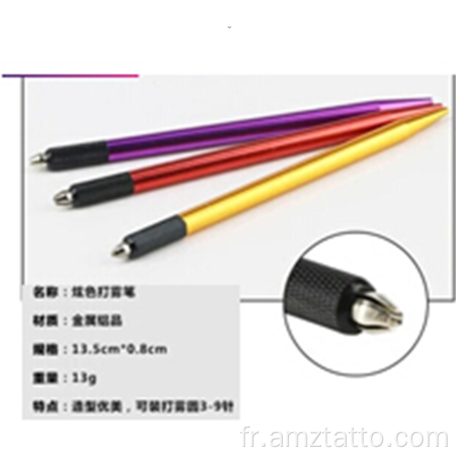 stylo de microblade et couleur plus